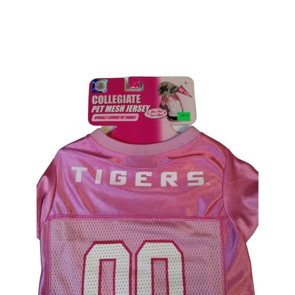 NCAA Louisiana State University Tigers Pink Mesh Large Dog Jersey - Picture 4 of 5
